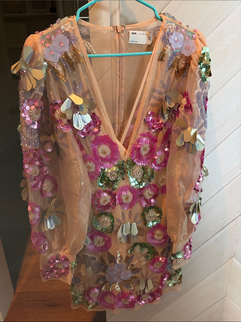 ASOS Luxe embellished floral dress